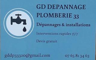 Plombier GD Dépannage Plomberie 33 0