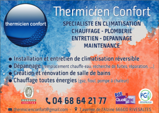 Plombier THERMICIEN CONFORT 0